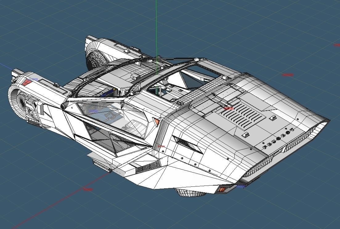 Blade-Runner 2049 Peugeot Police Spinner update 3D model | CGTrader