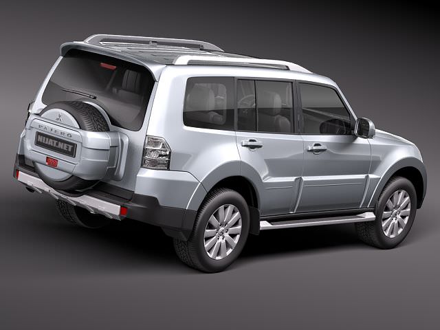 Mitsubishi Pajero 2010 3D Model MAX OBJ 3DS FBX C4D LWO LW LWS