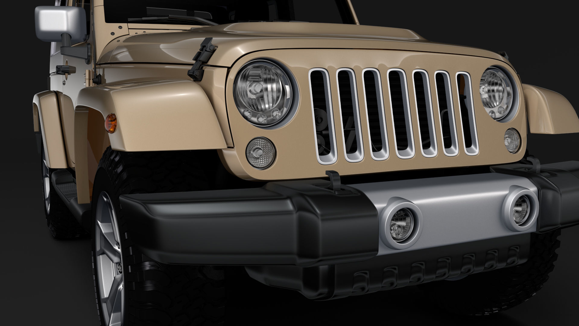 Jeep Wrangler Chief JK 2017 3D model