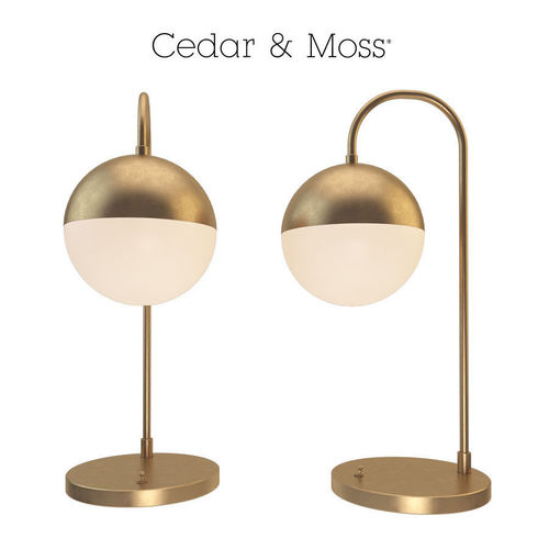 Table lamp cedar moss 3D model CGTrader
