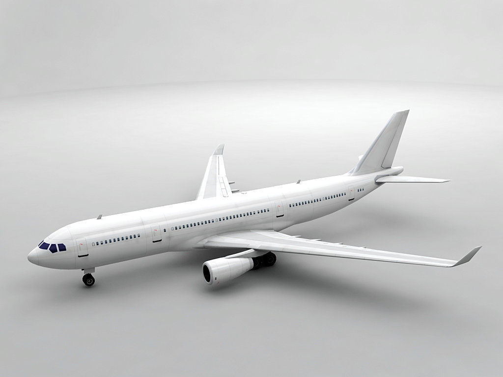 Airbus A330-200 Airliner - Generic White