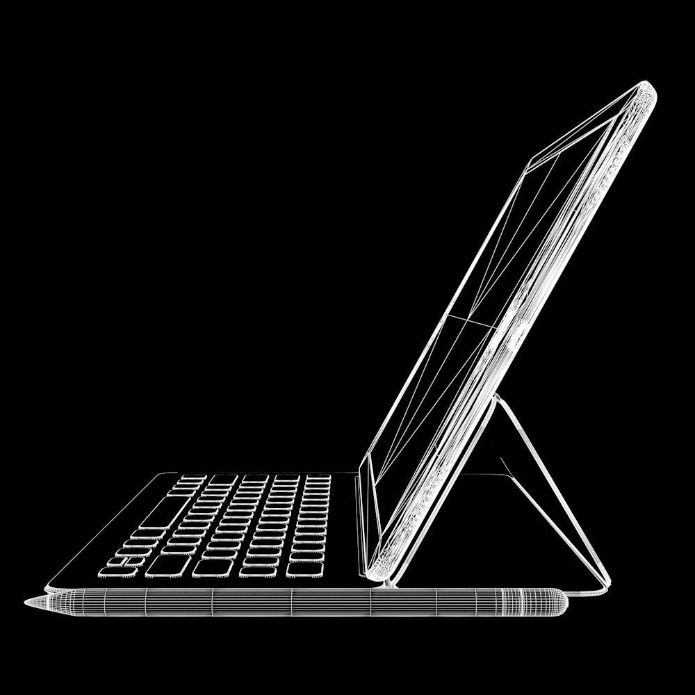 Apple iPad Pro 10 5 Inch with smart keyboard 3D model CGTrader