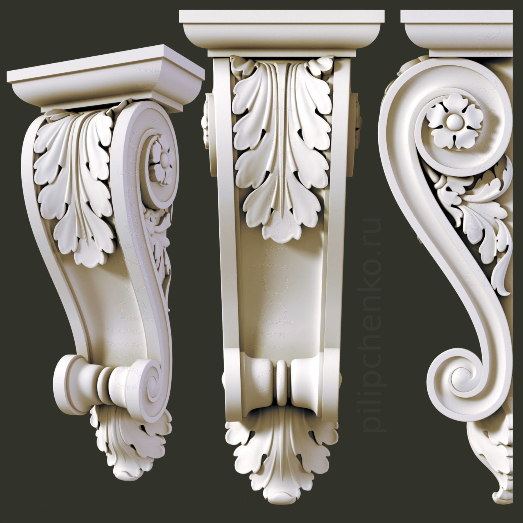3D printable model Architectural bracket CGTrader
