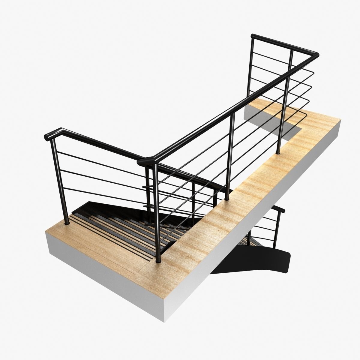 interior boat stairs 3D model CGTrader