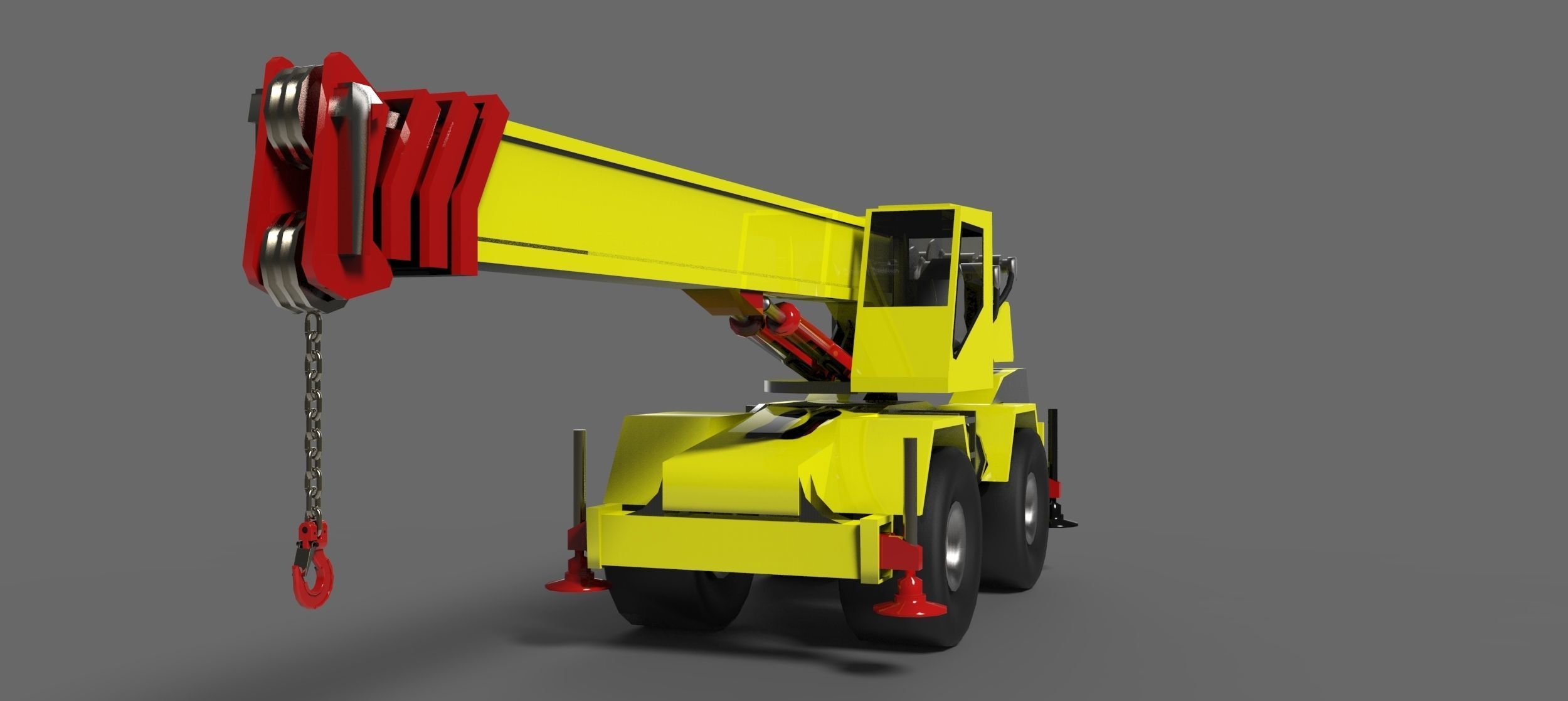 Crane 3D asset gameready CGTrader