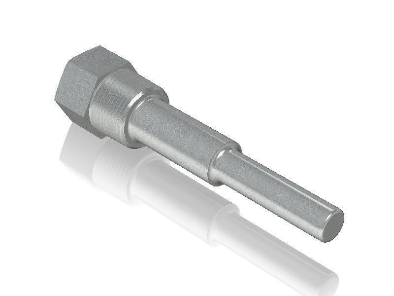 Ashcroft Threaded Stepped Thermowells free 3D model CGTrader