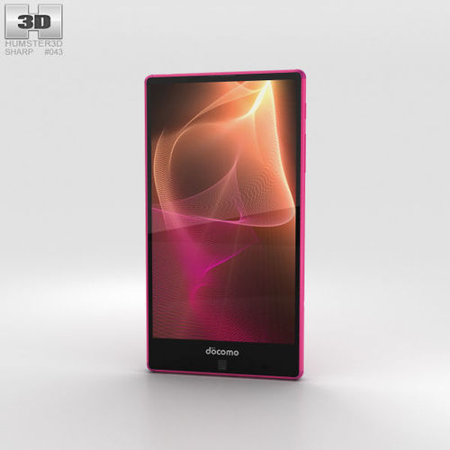 Sharp Aquos Zeta Sh 01h Pink 3d Model Cgtrader