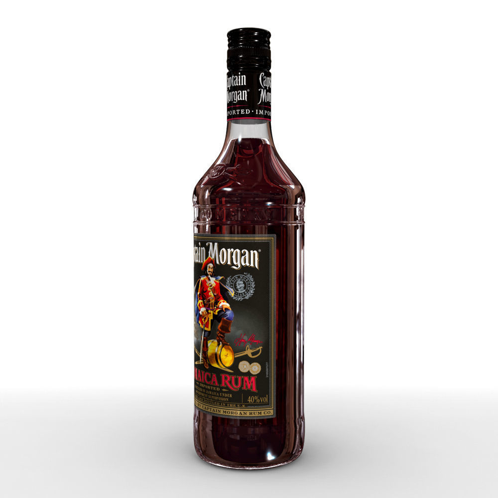 Captain Morgan Bottle Set 3D model | CGTrader