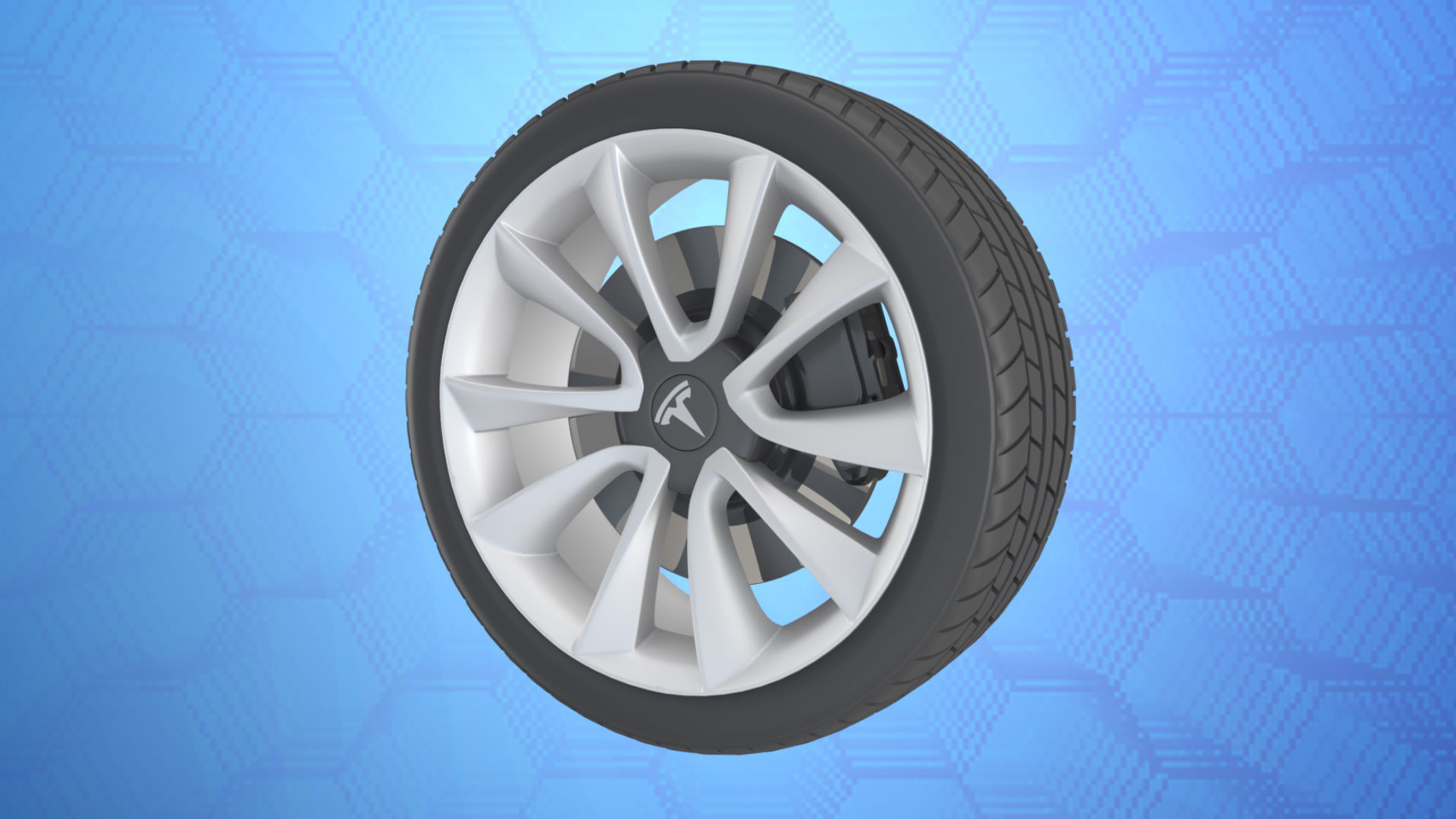 Car tesla model 3 wheel rim 3D model | CGTrader