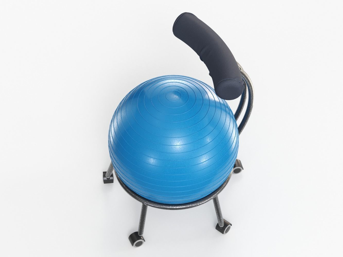 Yoga Ball Office Chair 3D model CGTrader
