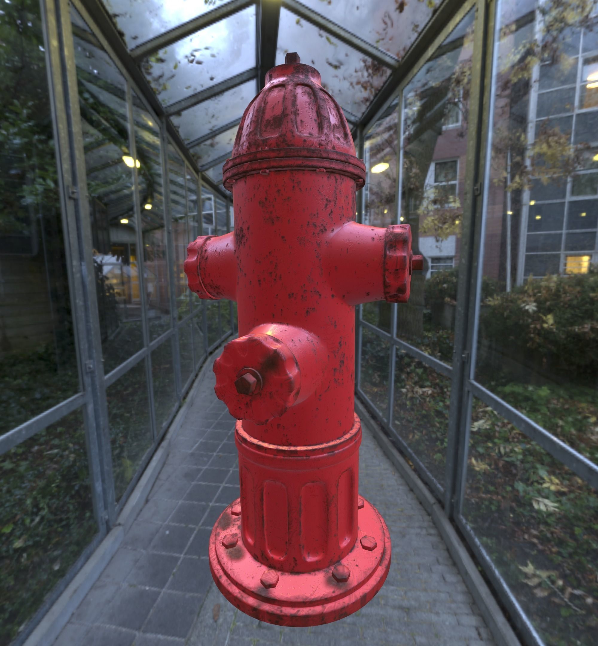 Fire Hydrant  Low-poly  3D model