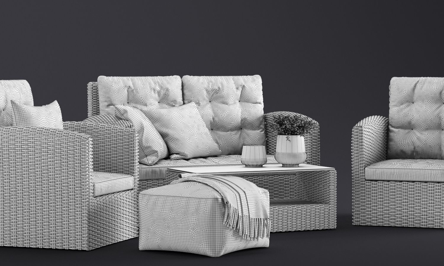 Outdoor furnitures 13 3D model CGTrader