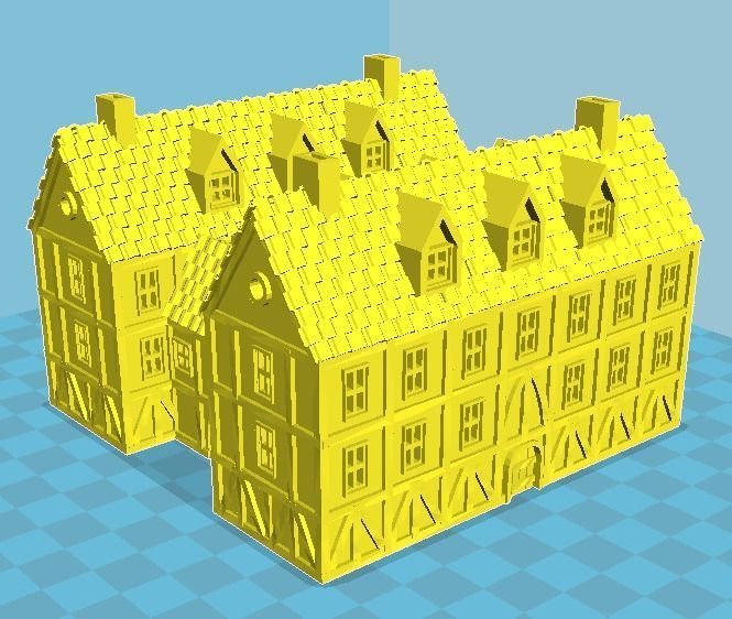Medieval House 16 3D print model