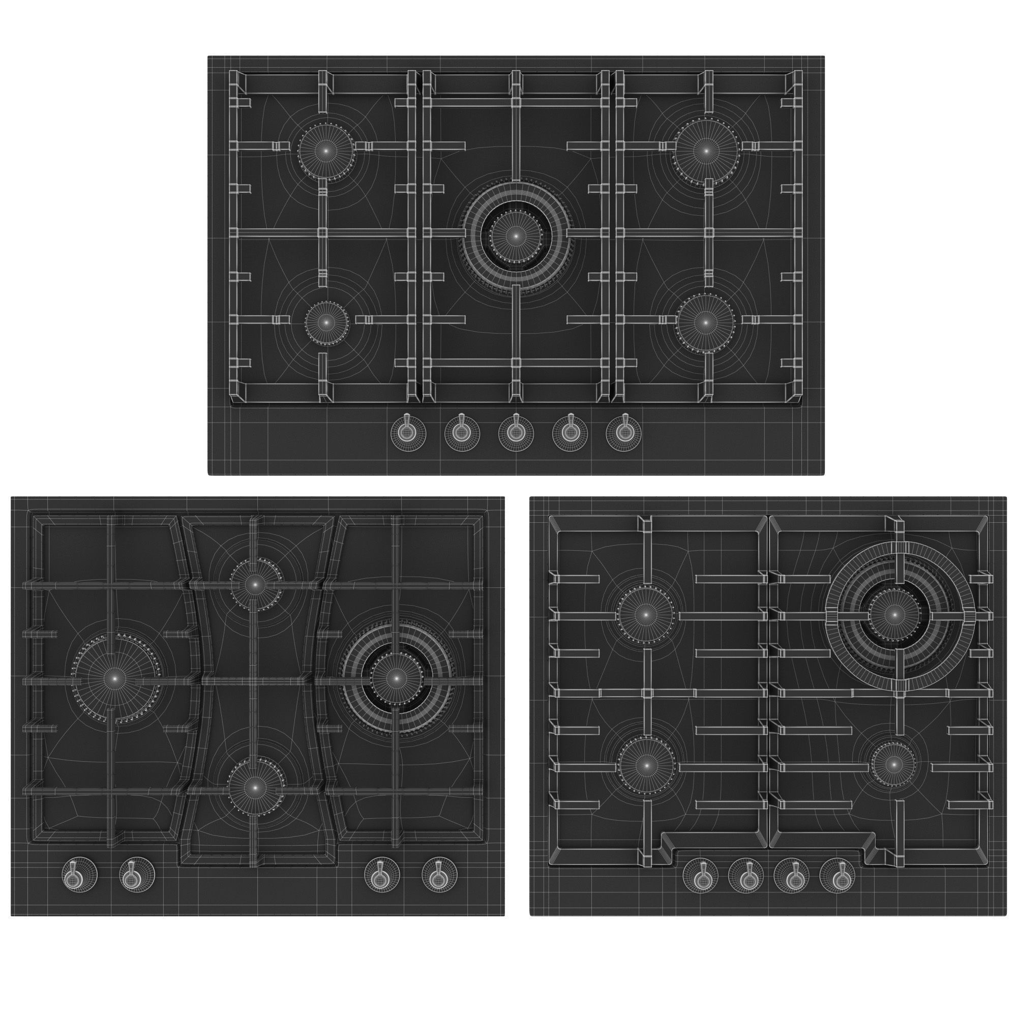 Gorenje Classico Gas hob 3D model CGTrader