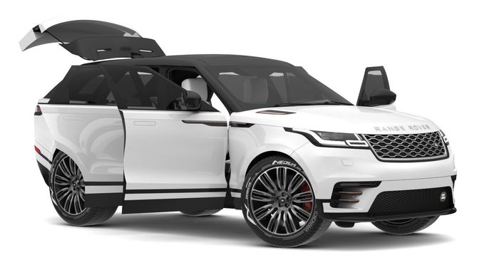 2018 Land Rover Range Rover Velar Fuji White 3D model 2018 Land Rover Range Rover Velar Fuji White 3D model