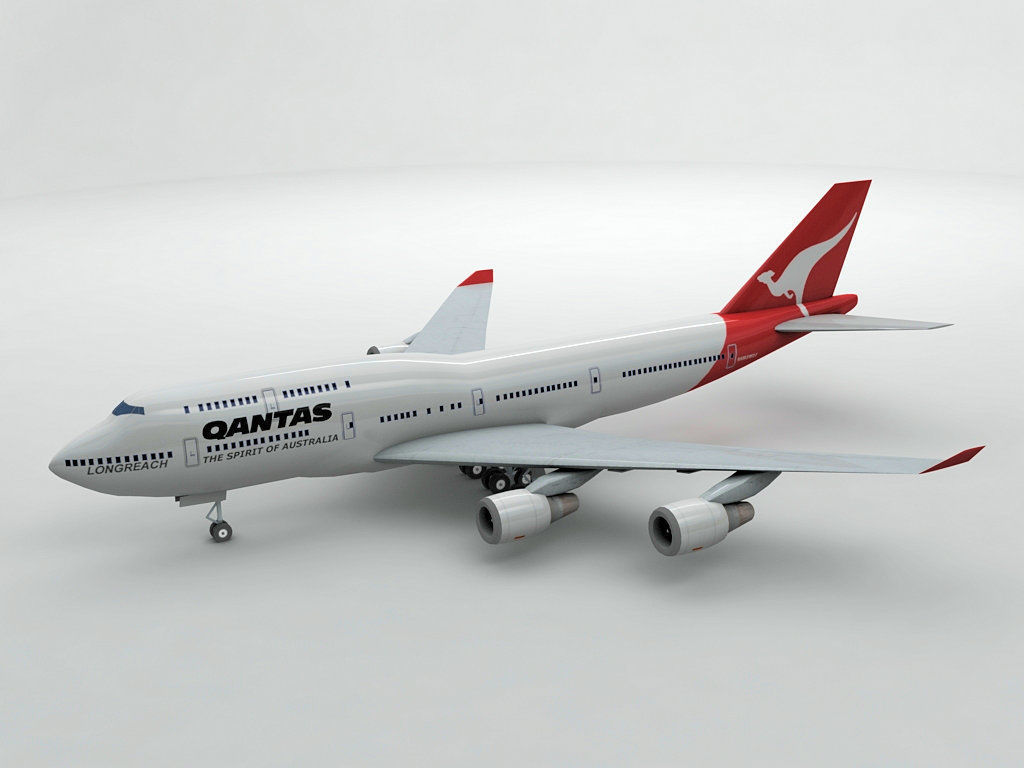 Boeing 747-400 Airliner - Qantas Airlines