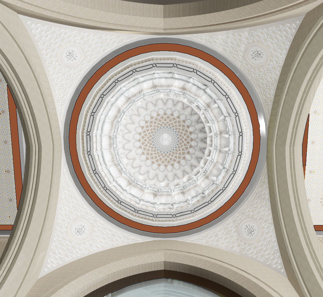 Islamic dome decorated