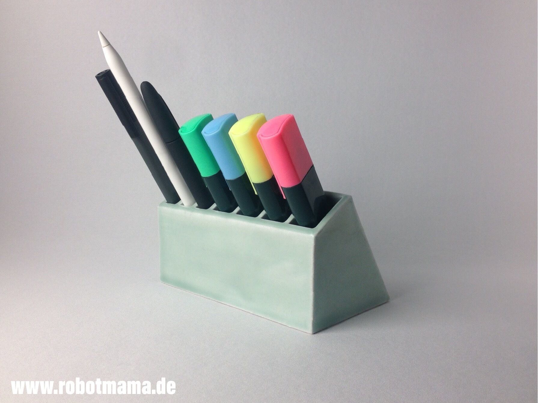 Office Pencil Holder free 3D model 3D printable CGTrader
