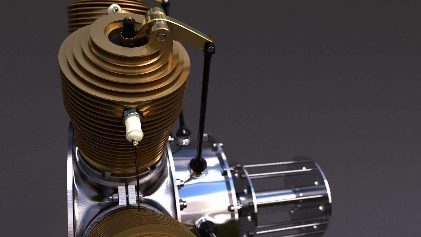 Rotary engine Gnome Monosoupape 3D model CGTrader