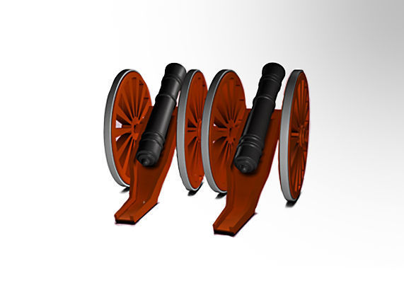 AC DC Cannon miniature 3D model 3D printable | CGTrader