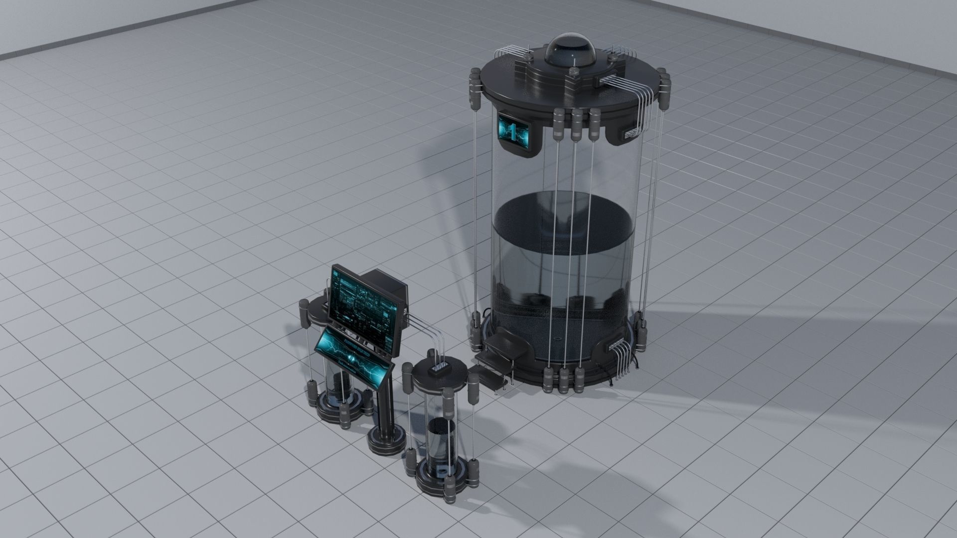 Laboratory containment vessel 3D model CGTrader