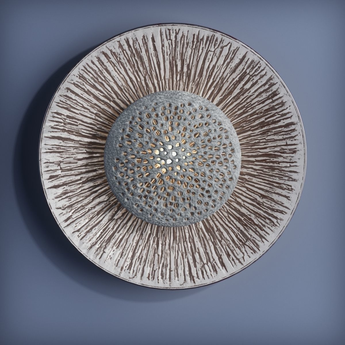 Danish ceramic wall sconce 3d model cgtrader