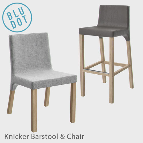 Model Blu Dot Knicker Barstool And Chair Cgtrader Blu Dot Knicker Barstool And Chair Model Max Obj Mtl Fbx 1