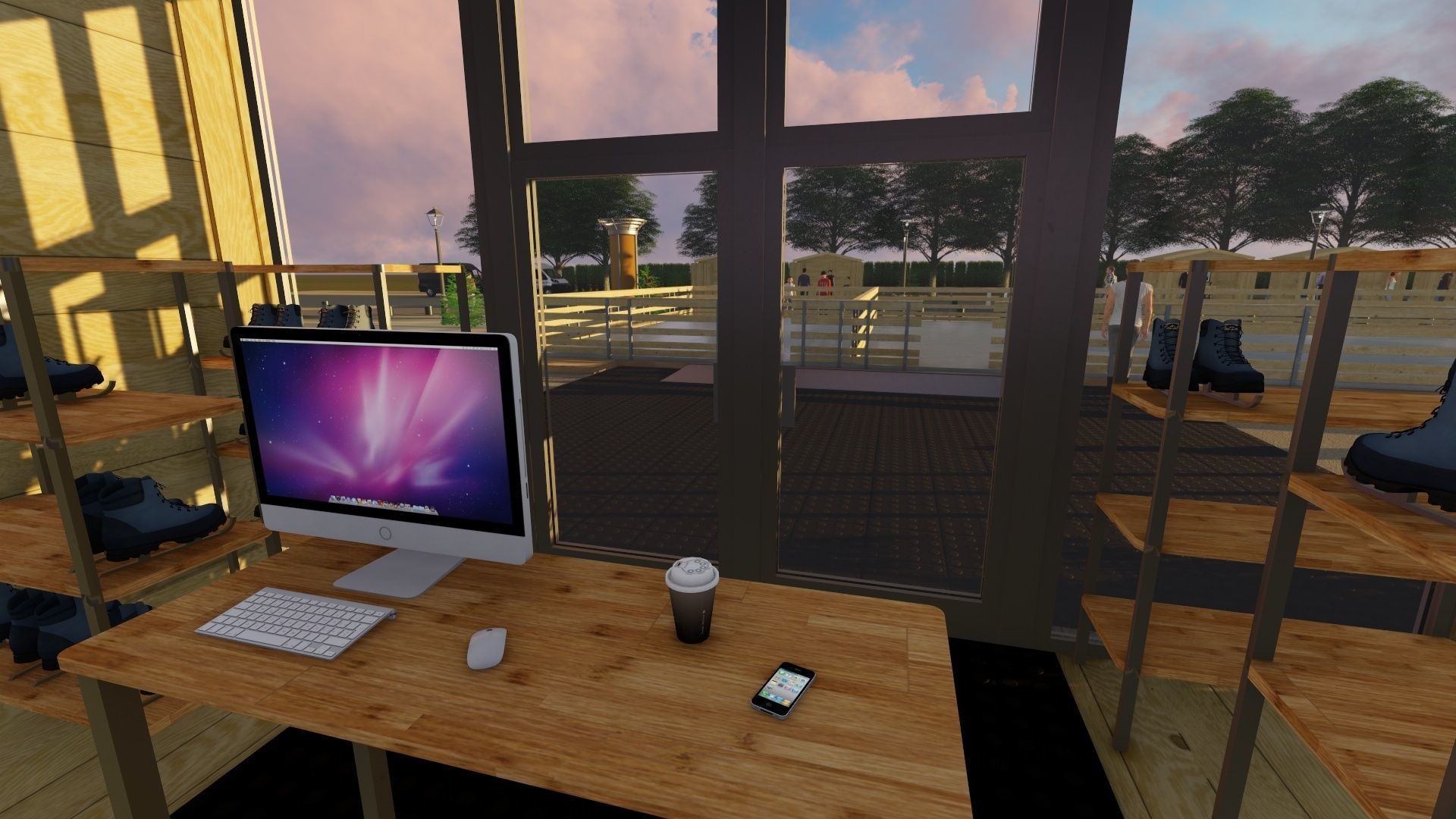 3D model Modular Ice Rink Fences VR / AR / low-poly | CGTrader