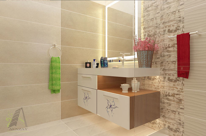 Print Model Bathroom Interior Designing Cgtrader Bathroom Interior Designing Model Stl Flt 1