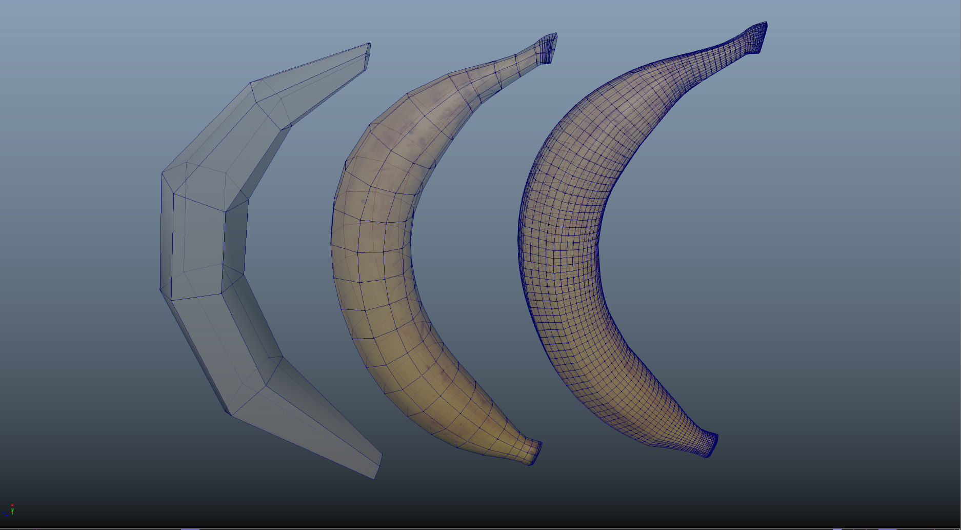 3D model Banana Game Ready VR AR VR / AR / lowpoly CGTrader