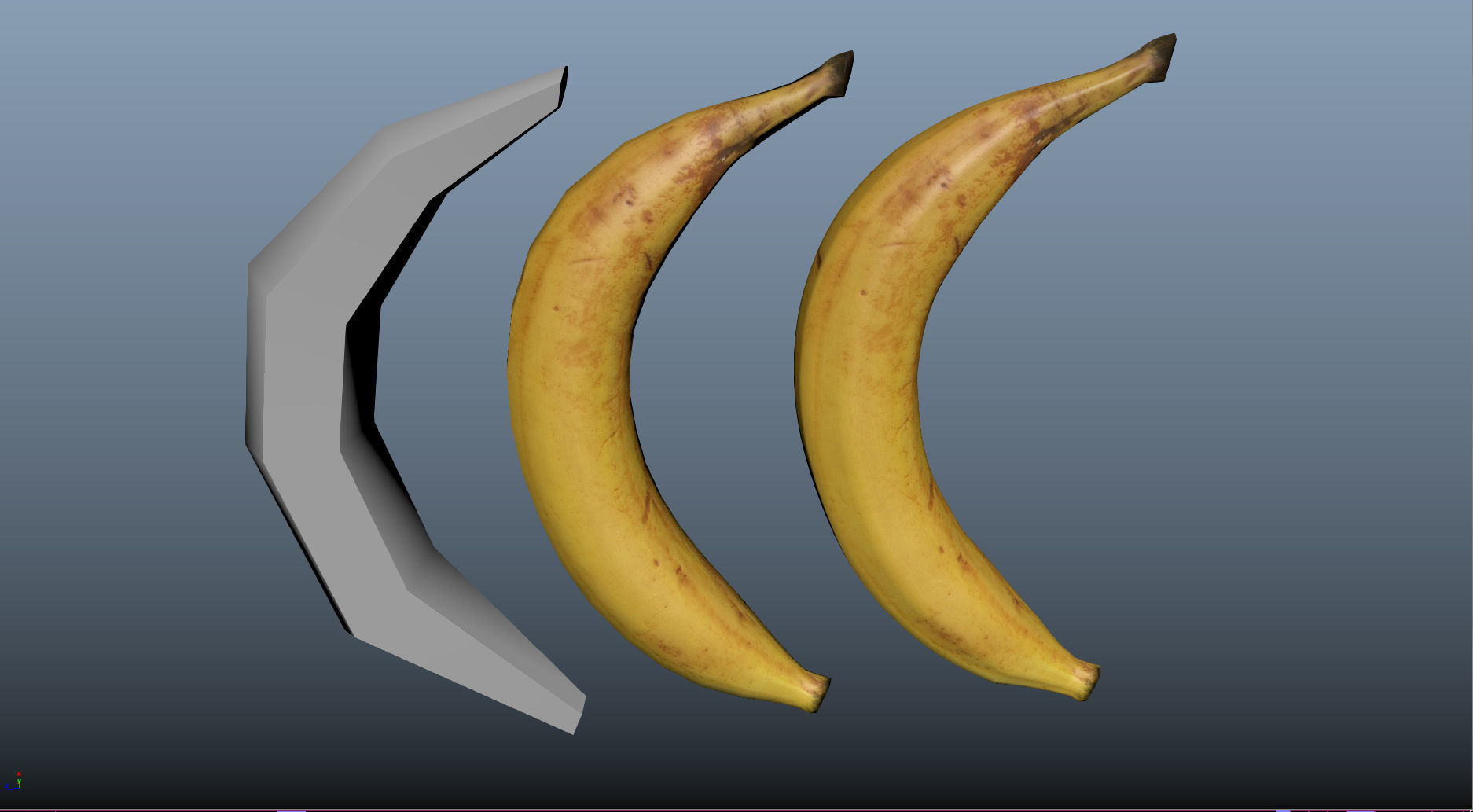 3D model Banana Game Ready VR AR VR / AR / lowpoly CGTrader
