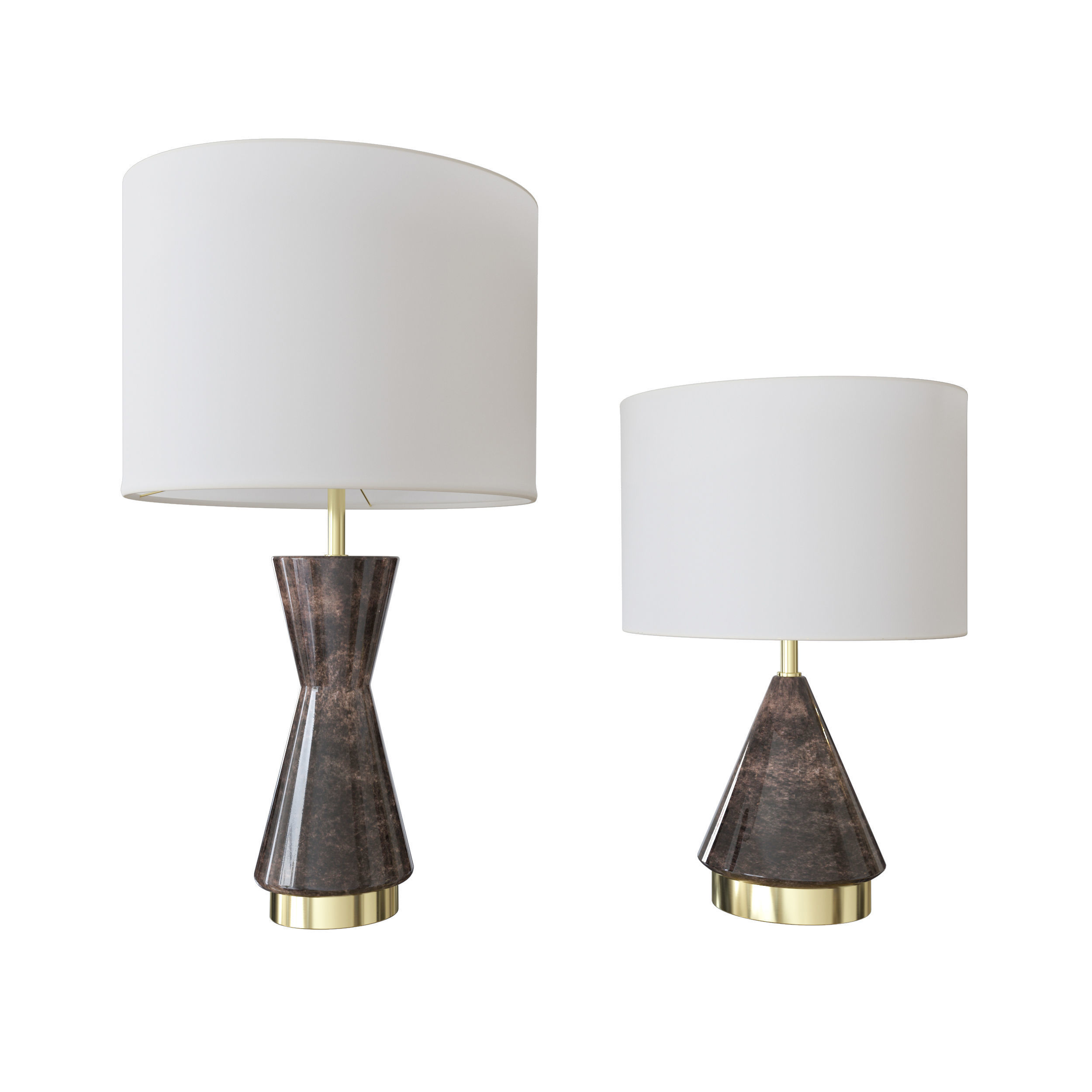 3d West Elm Metalized Glass Table Lamp Grey Cgtrader West Elm Metalized Glass Table Lamp Grey 3d Model Max Obj Fbx Mtl 1