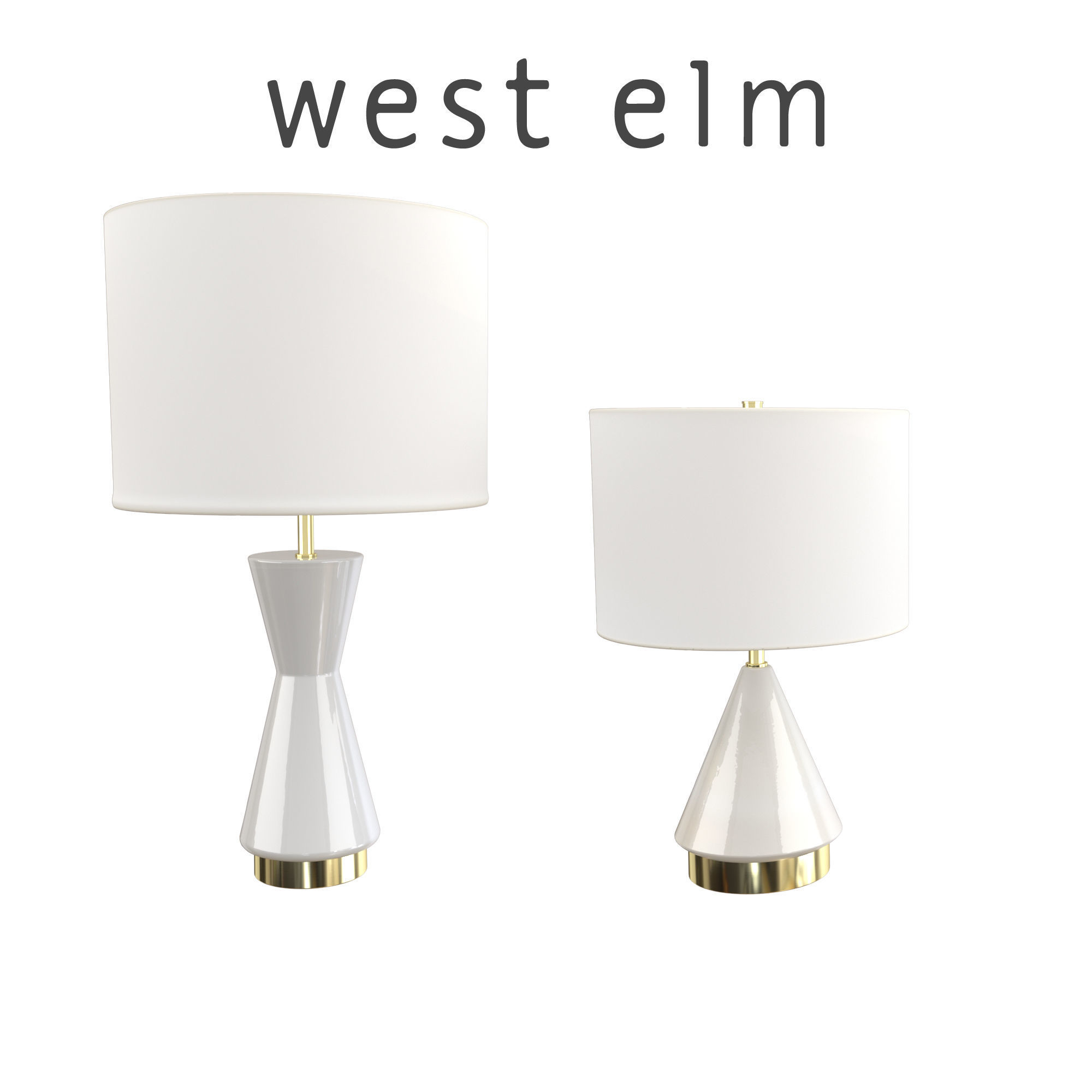 metalized glass table lamp west elm