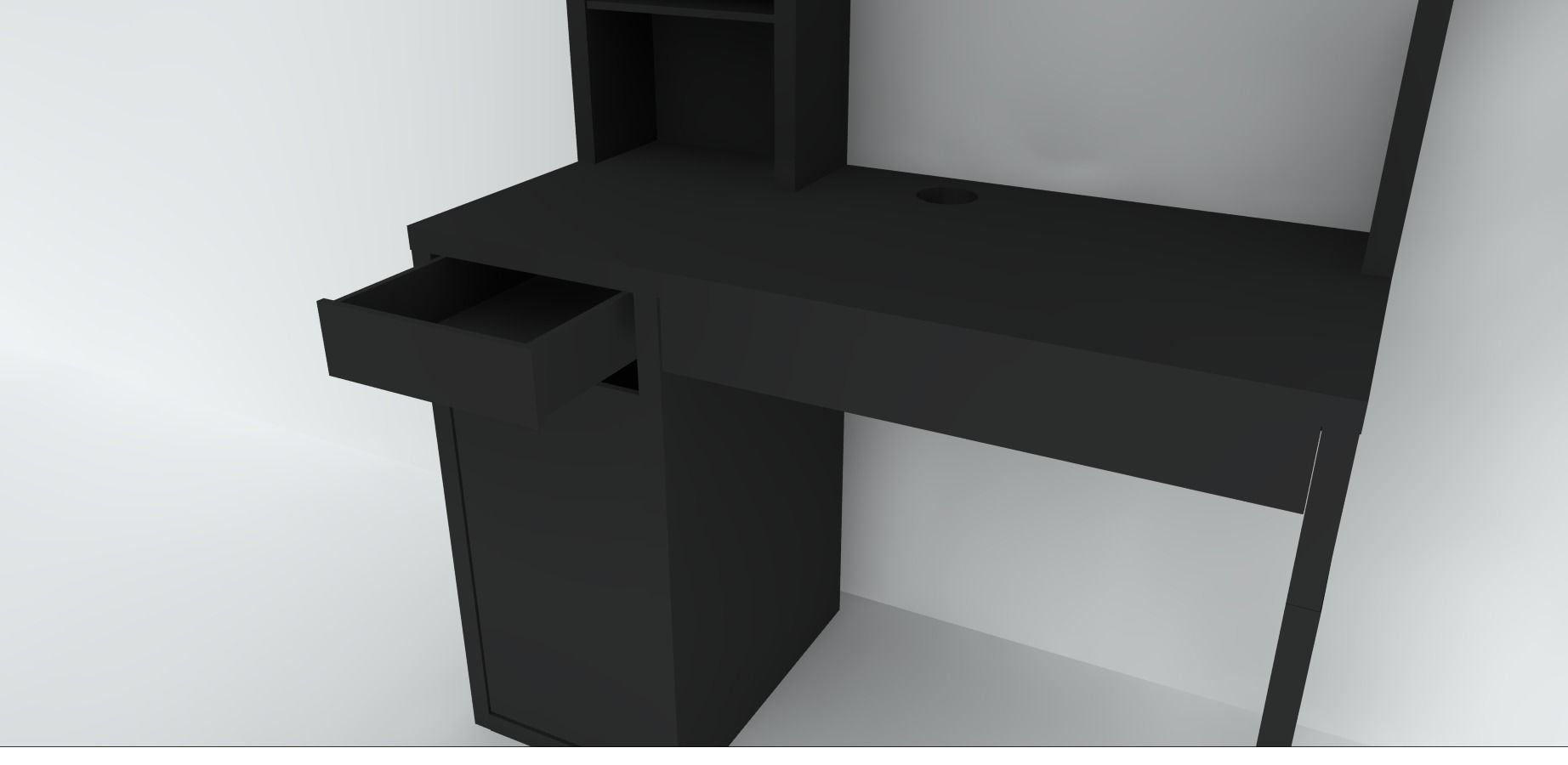 3D model MICKE Computer Work Station VR / AR / low-poly | CGTrader