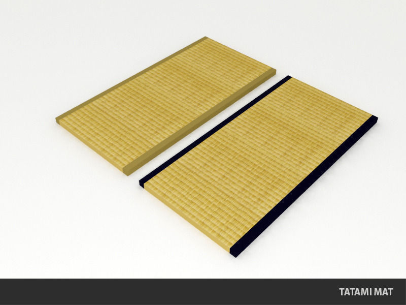 3d Model Tatami Mat Traditional Japanese Flooring Vr Ar Low