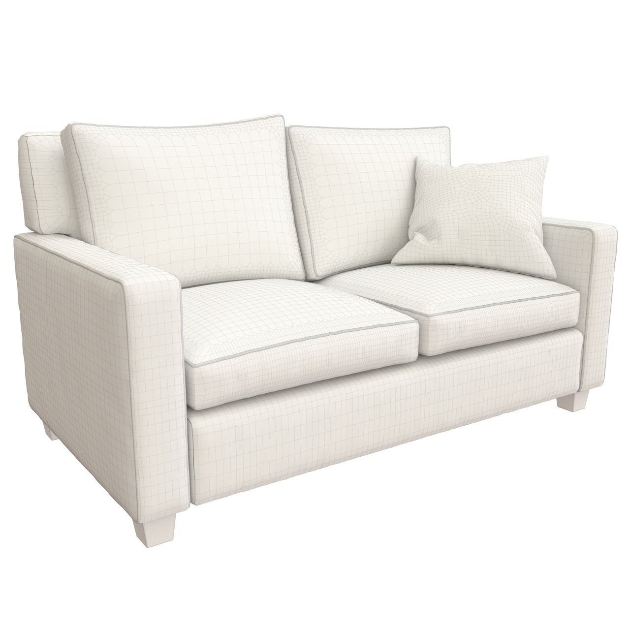 sofa Henry Loveseat West Elm 3D model CGTrader