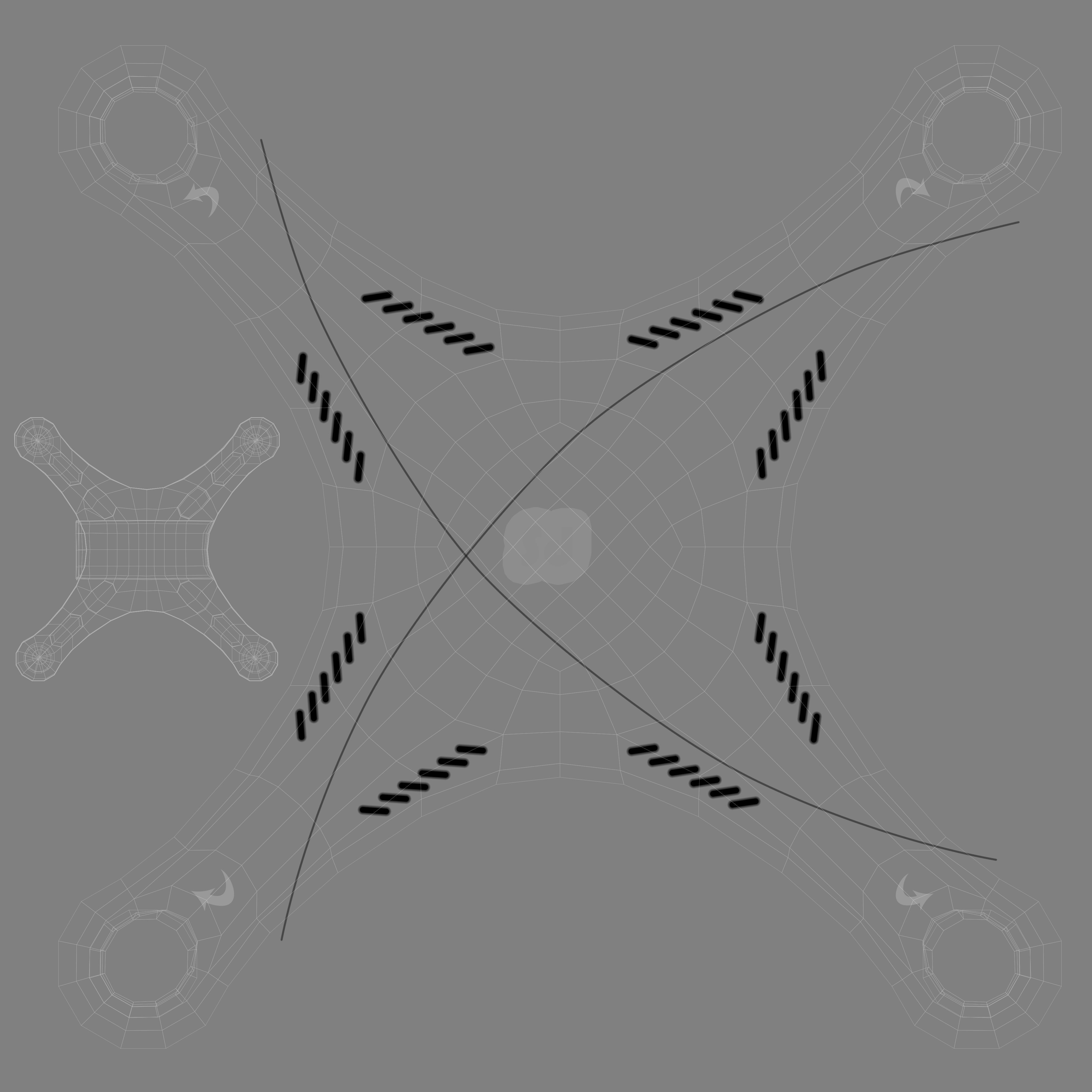 Phantom X Drone 3D model CGTrader