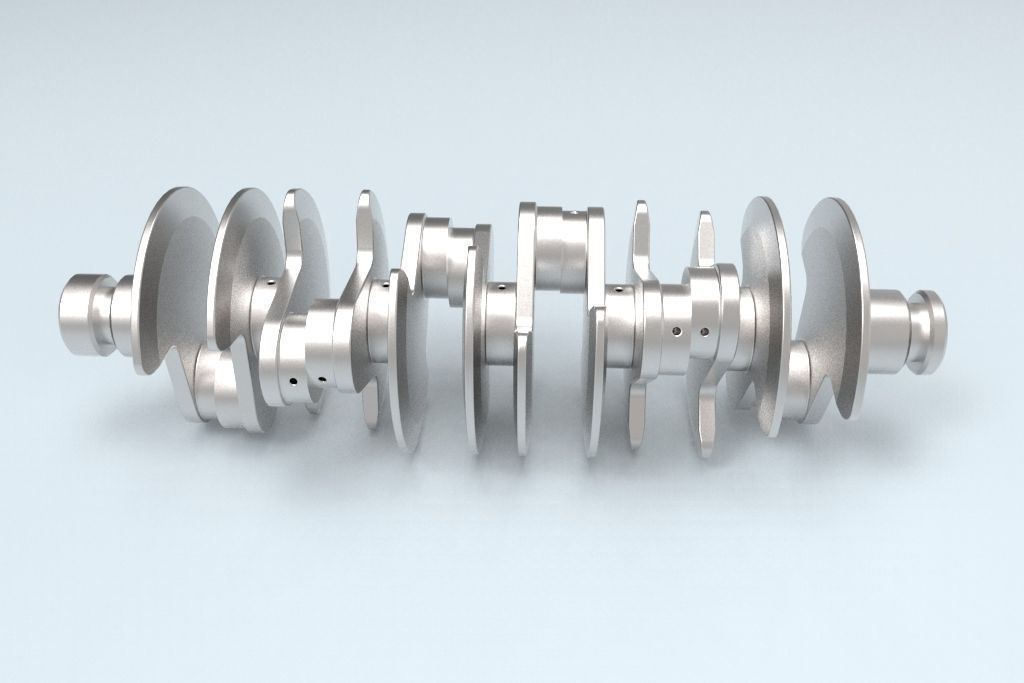 3D Printable Crankshaft 3D model 3D printable CGTrader