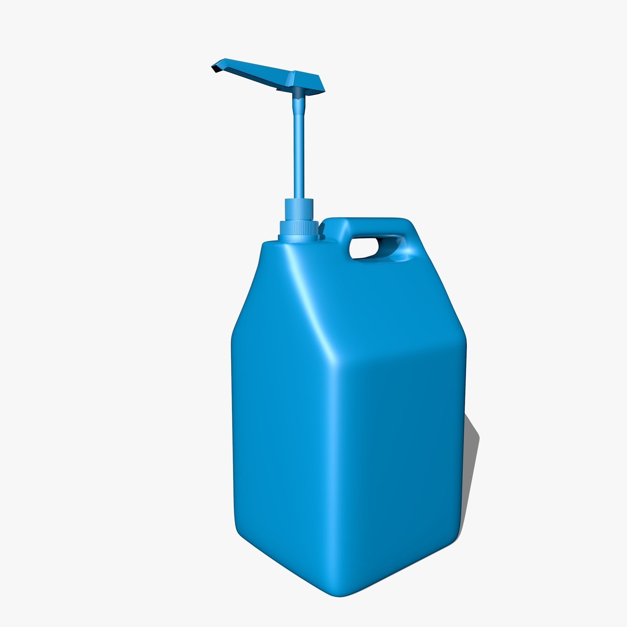 Blue Canister with Doser 3D model CGTrader