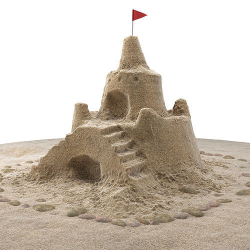 Sand Castle 3D model CGTrader