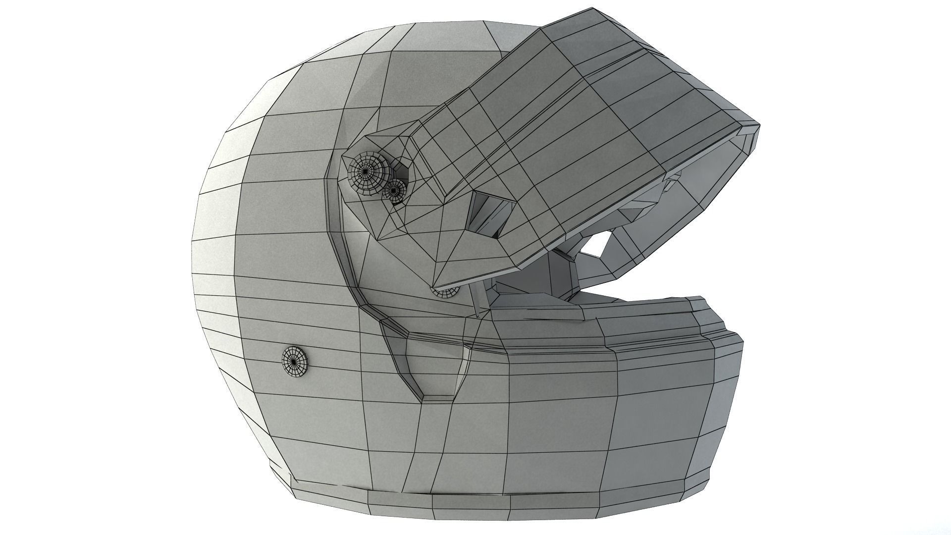 3D model Ayrton Senna Helmet 1983 VR / AR / low-poly rigged | CGTrader