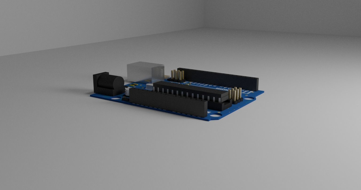 3D model Arduino Uno Board Model R3 VR / AR / low-poly | CGTrader