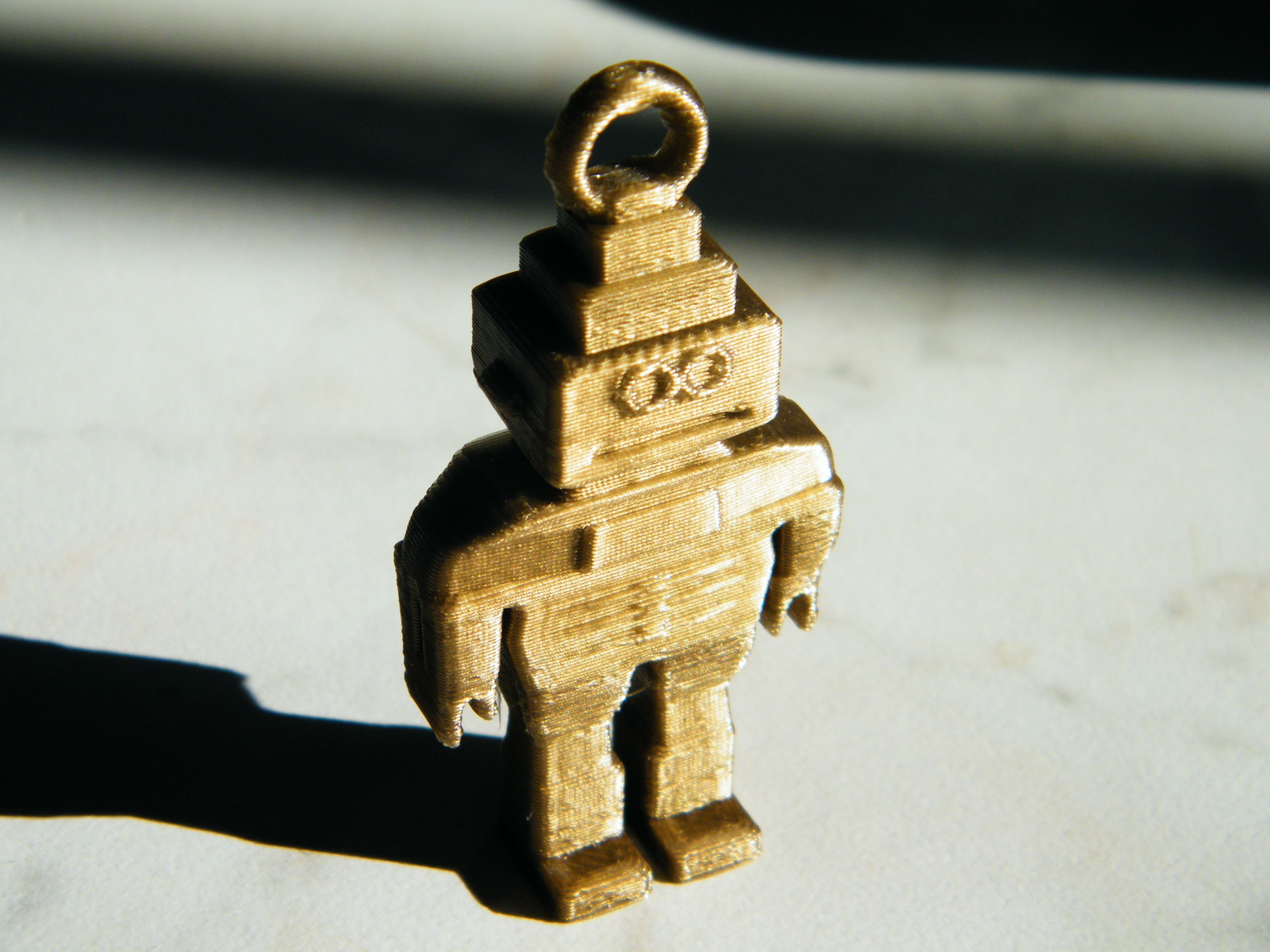 Robot keychain 3D printable model CGTrader