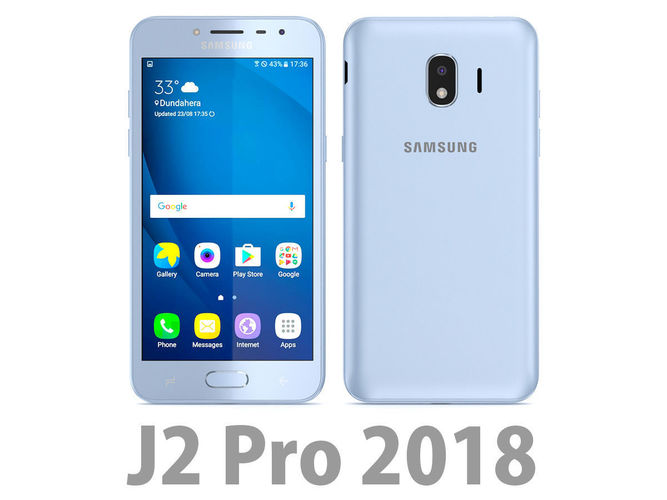 Samsung Galaxy J2 Pro 2018 Blue 3d Model