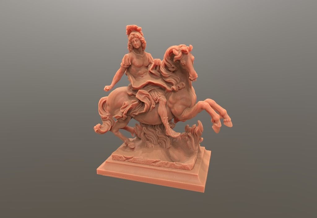 Louis King Statue on horse