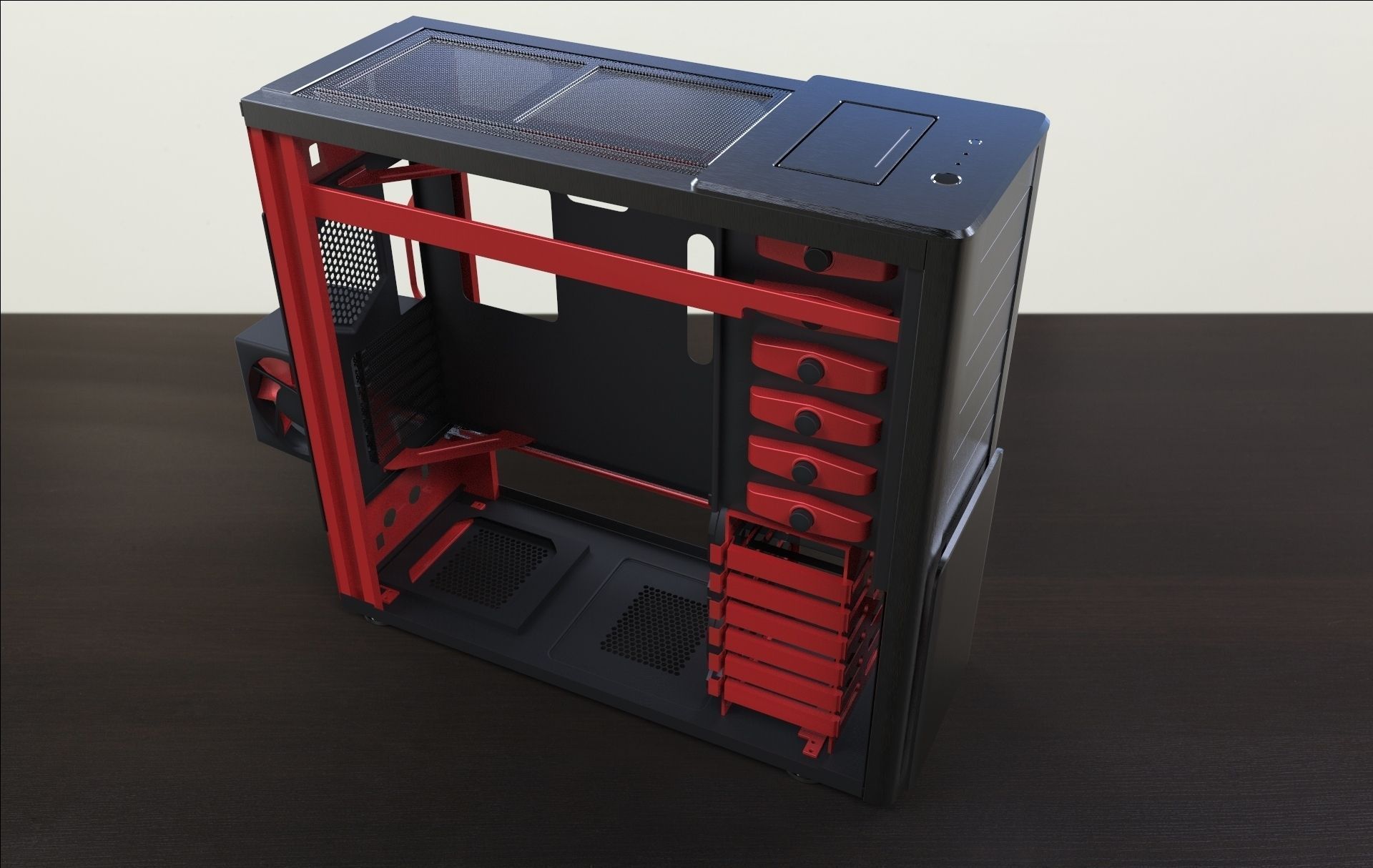 Full Tower Cooler Master ATCS 840 case 3D Model STL SLDPRT SLDASM ...