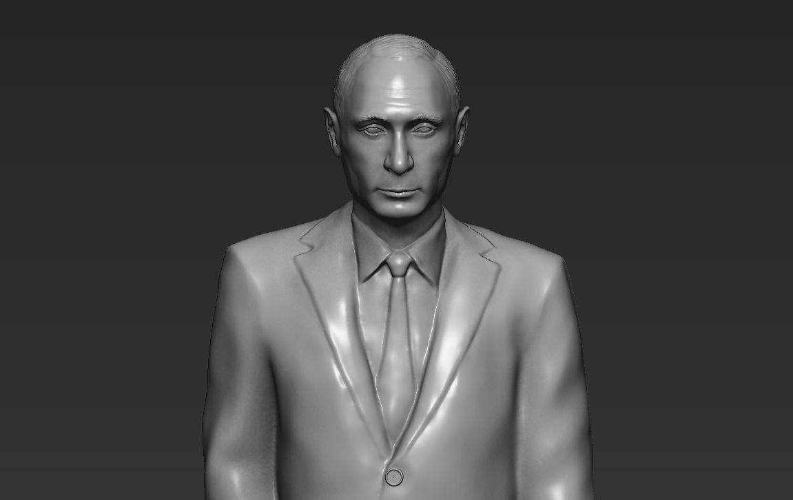 Vladimir Putin 3D printing ready stl obj formats