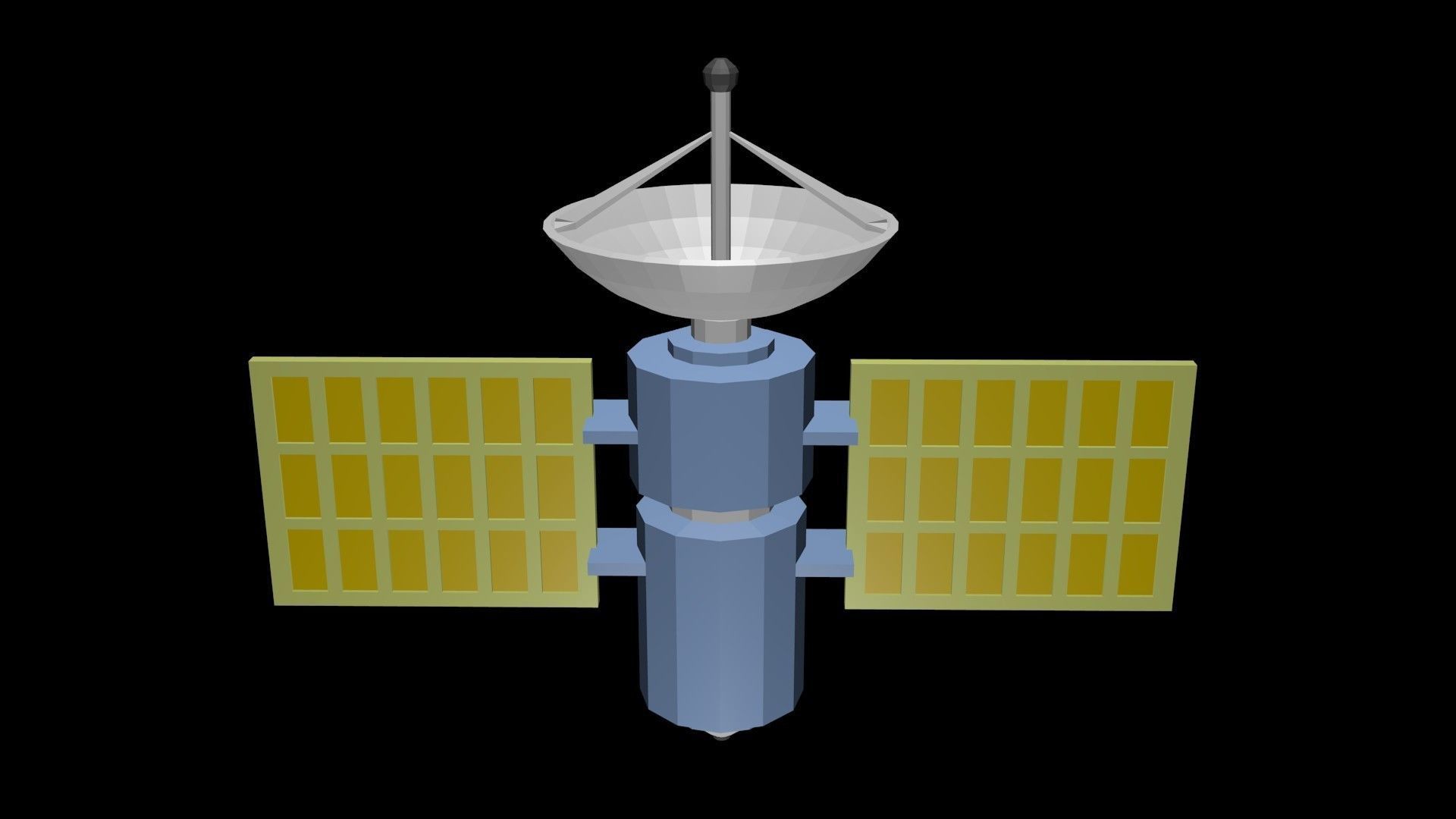 Low poly satellite 2