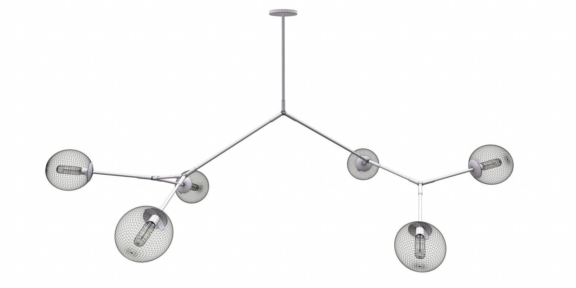 Branching Bubble Chandelier 3d Print Model Cgtrader Branching Bubble Chandelier 3d Model Obj Fbx Blend Mtl 6