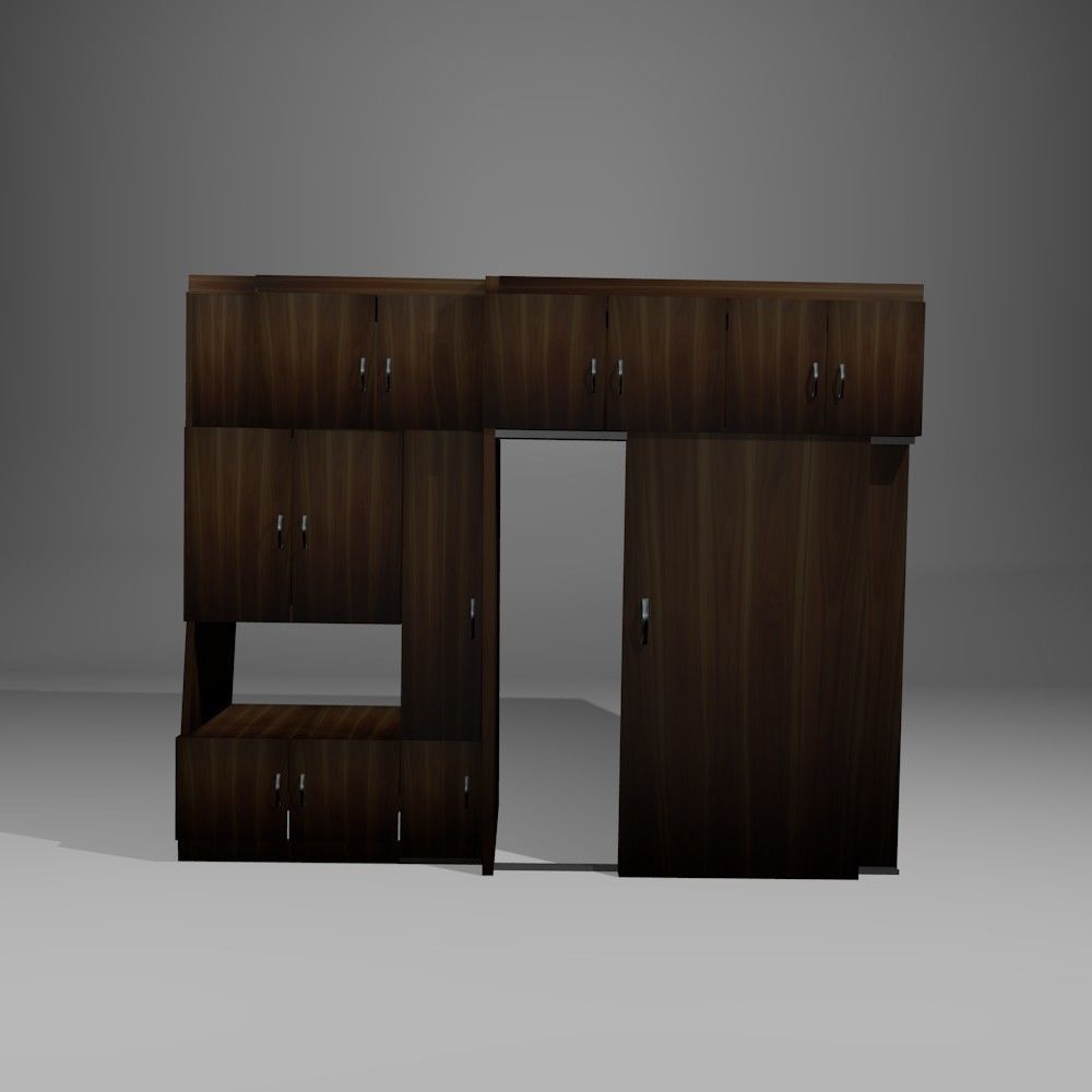 laminate cabinet with sliding doors